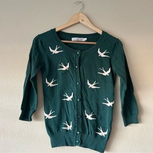ModCloth Sunny Girl Green Cardigan